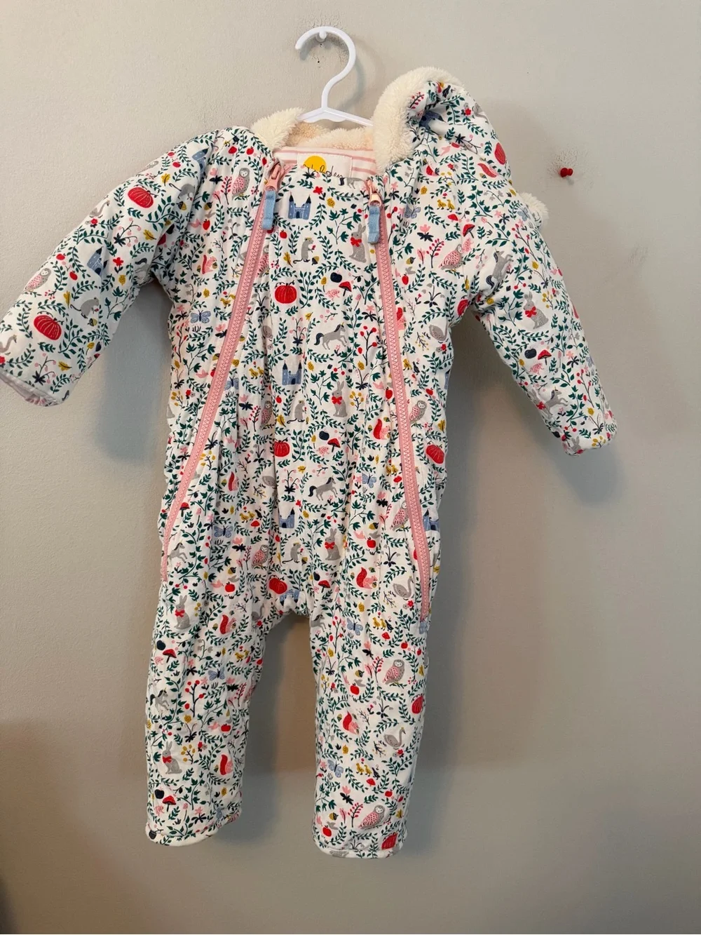 Baby Boden Enchanting Forest Bunting Suit
